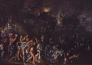 Adam Elsheimer, The burning of Troy